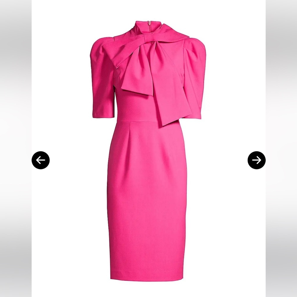NWT Black Halo's Ara sheath dress. hot pink. - Picture 2 of 7